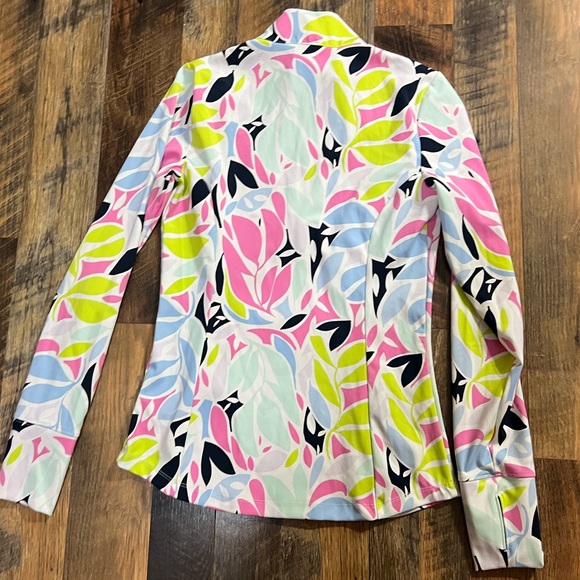 Tommy Bahama Upf 50 Long Sleeve Quarter Zip Golf Top - Picture 7 of 13